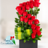 Arreglo Espiral con Rosas Rojas