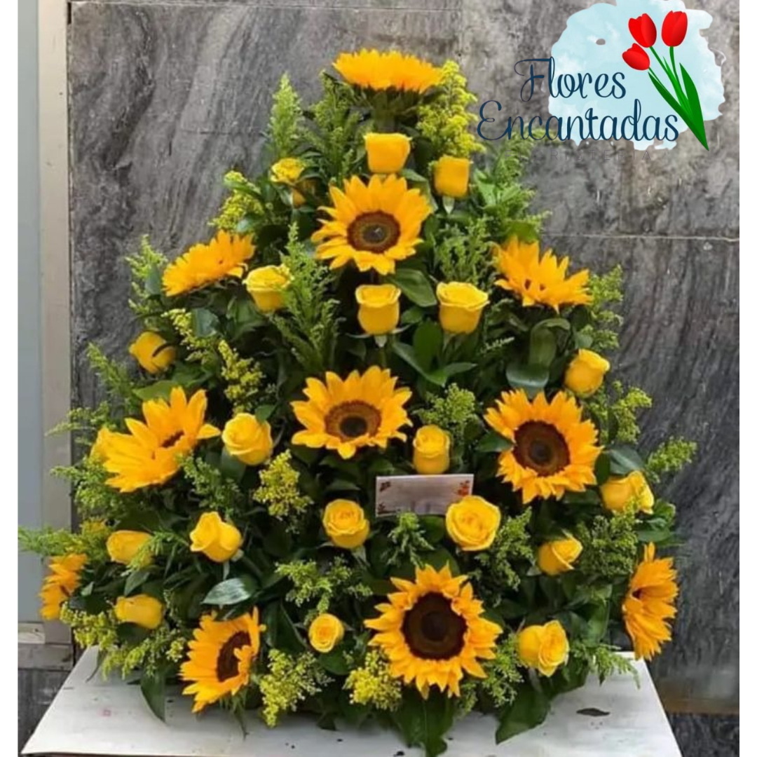 Arreglo con Girasoles Luz De Vida