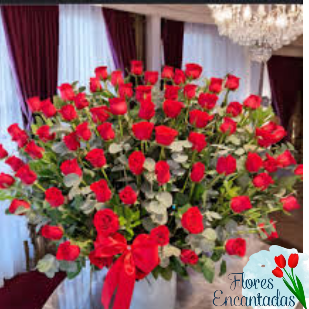 Arreglo Floral 36 Rosas Rojas