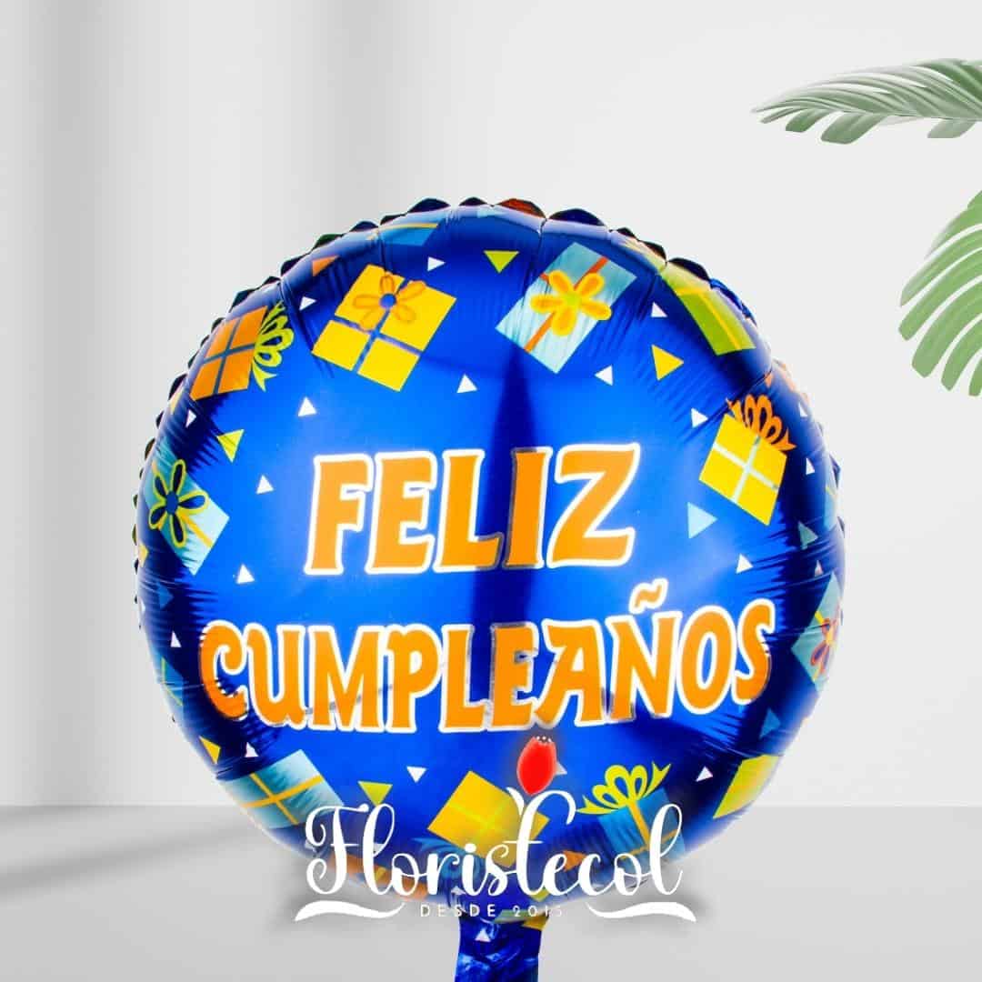 Globo metalizado feliz cumpleaños